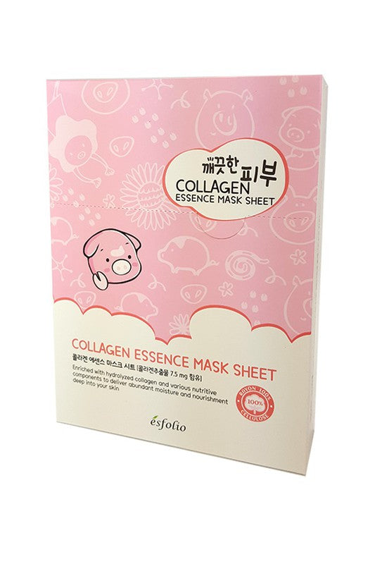 Pink Esfolio Essence Mask Sheet Compressed Skin Care Mask Sheets