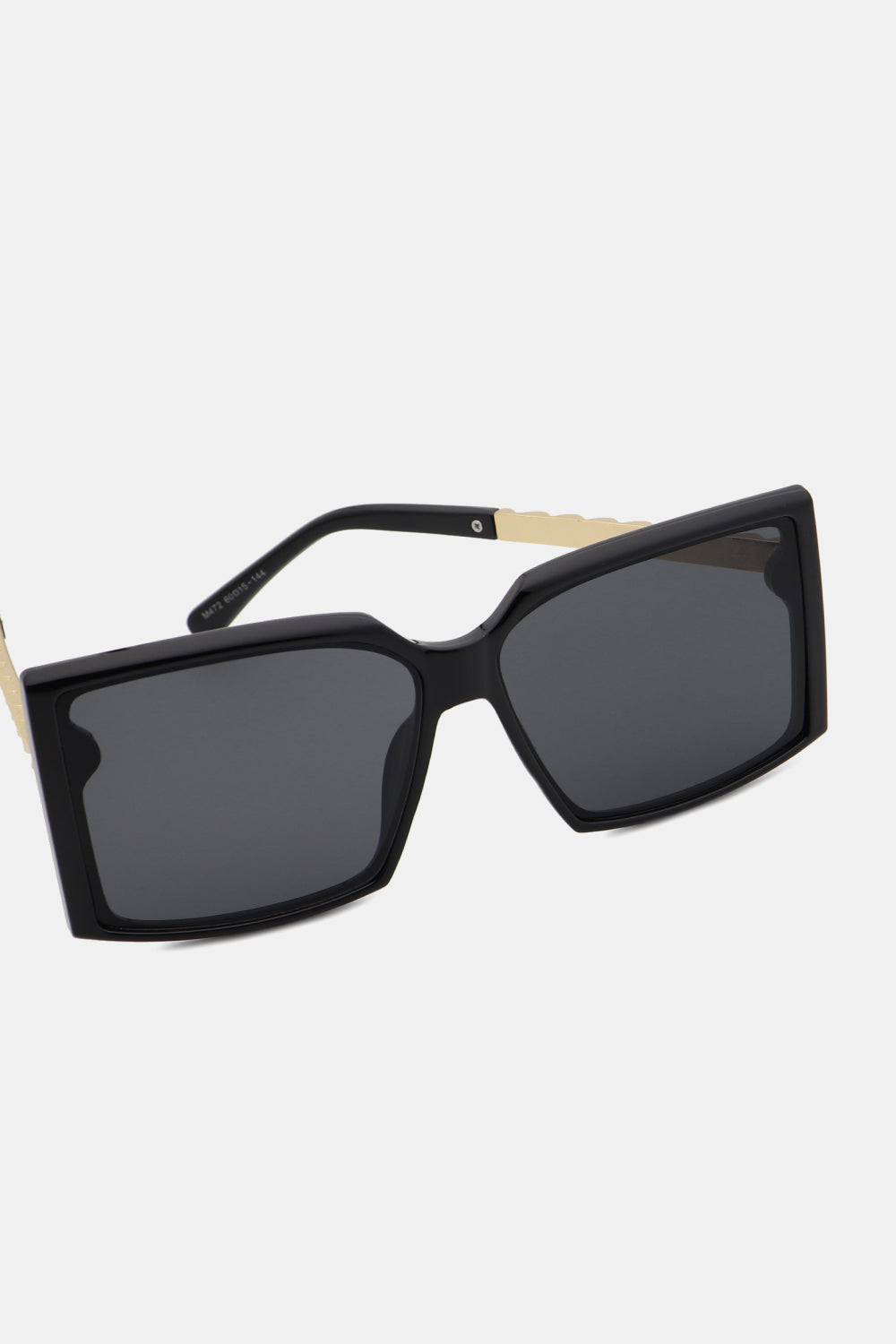 Dark Slate Gray Polycarbonate Frame Square Sunglasses Clothing