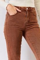 Sienna RISEN Full Size High Rise Tummy Control Straight Jeans Denim