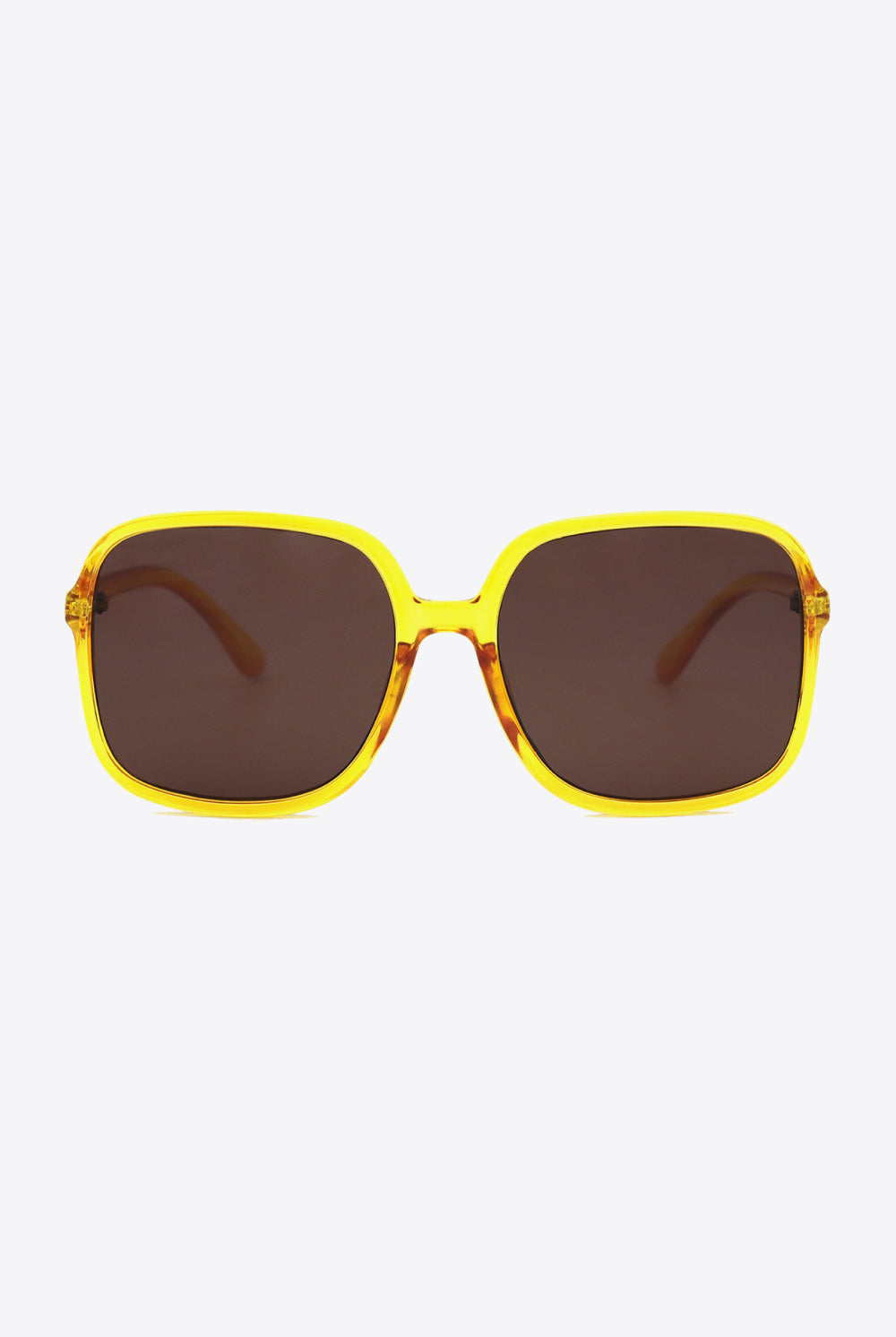 Dark Olive Green Polycarbonate Square Sunglasses Sunglasses