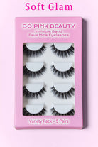 Misty Rose SO PINK BEAUTY Mink Eyelashes 5 Pairs Valentine's Day