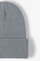 Light Gray Warm Winter Knit Beanie Winter Accessories