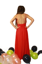 Firebrick Titi Maxi Dress-Poppy Red Dresses