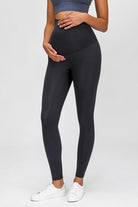 Dark Slate Gray Marina Maternity Yoga Pants activewear