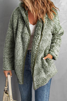 Dim Gray Maya Hooded Teddy Coat Coats & Jackets