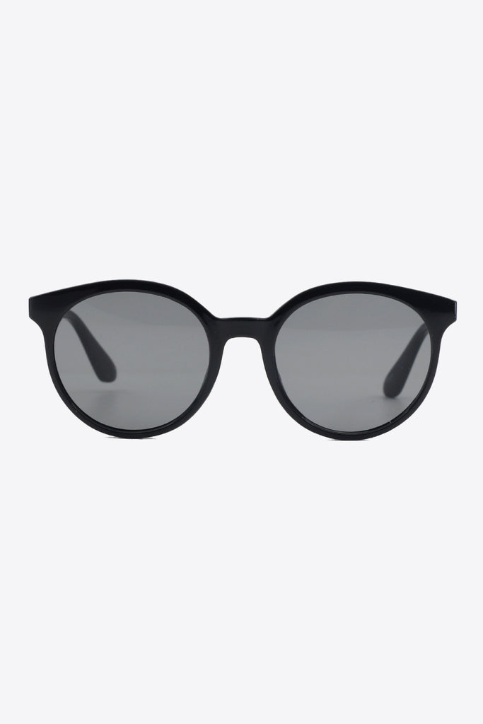 White Smoke Round Full Rim Polycarbonate Frame Sunglasses Accessories