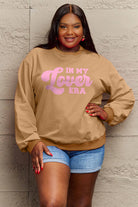 Rosy Brown Simply Love Full Size IN MY LOVER ERA Round Neck Sweatshirt Clothing