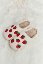 Light Gray Melody Printed Plush Slide Slippers Gifts