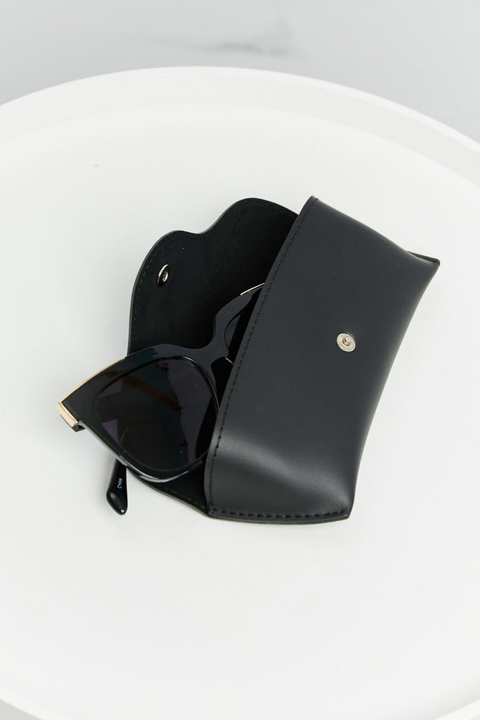 Dark Slate Gray Cat-Eye Acetate Frame Sunglasses Accessories