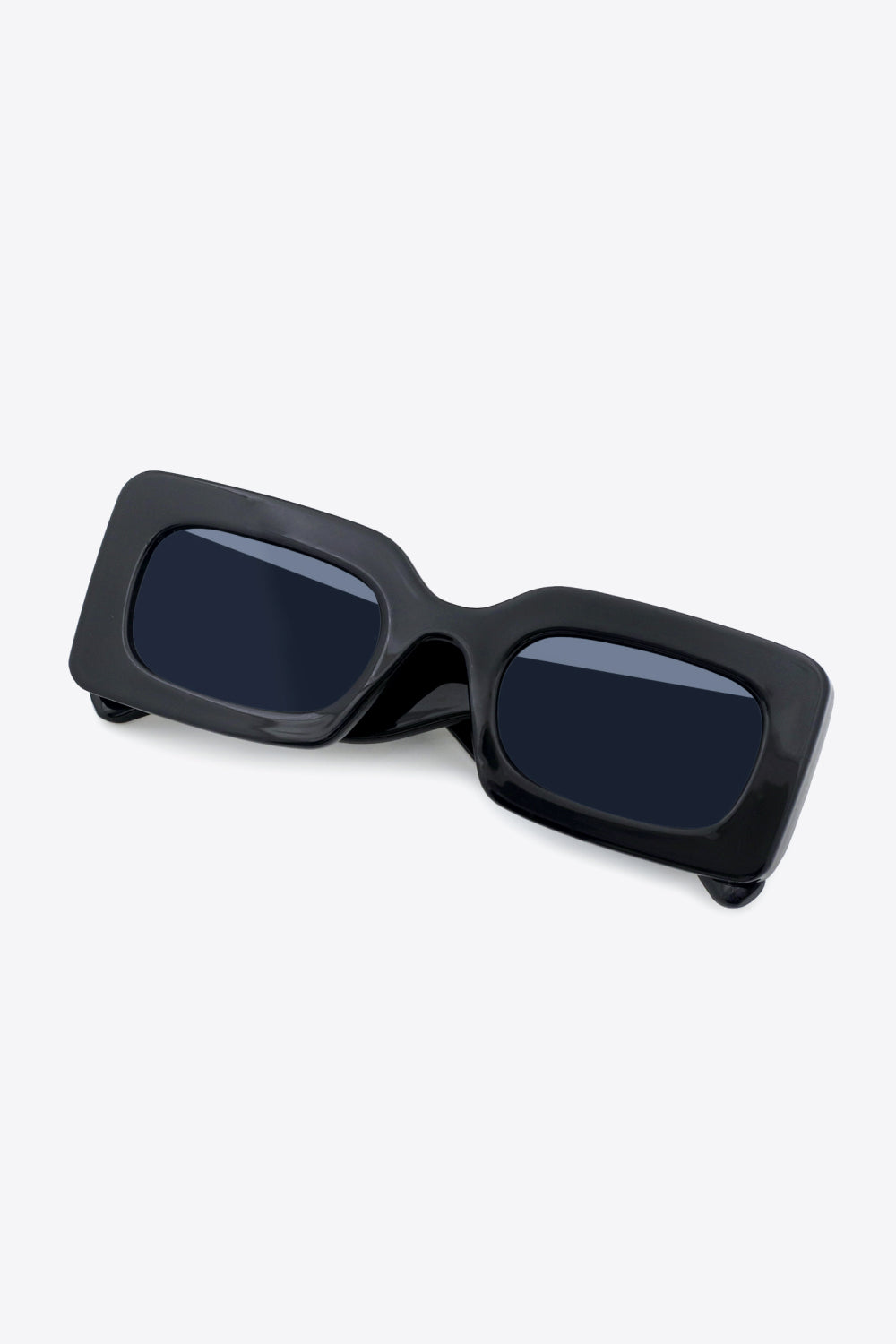 White Smoke First Of All Polycarbonate Frame Rectangle Sunglasses Sunglasses