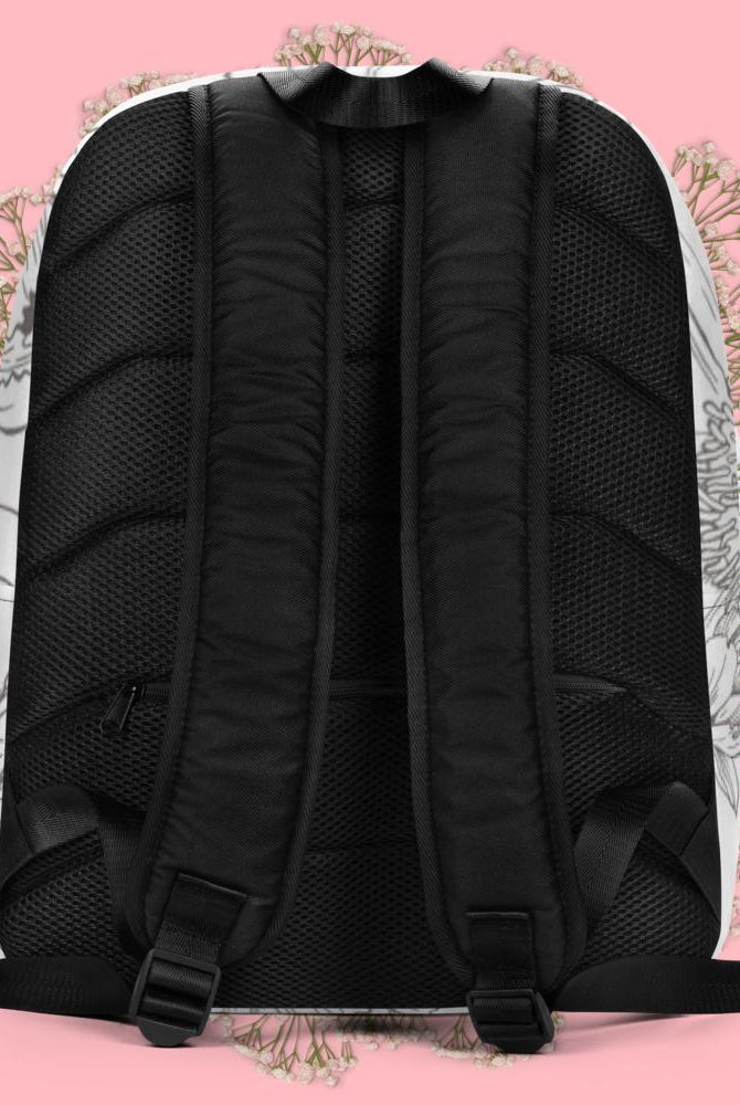 Black Floral Color Me Minimalist Backpack Luggage & Bags