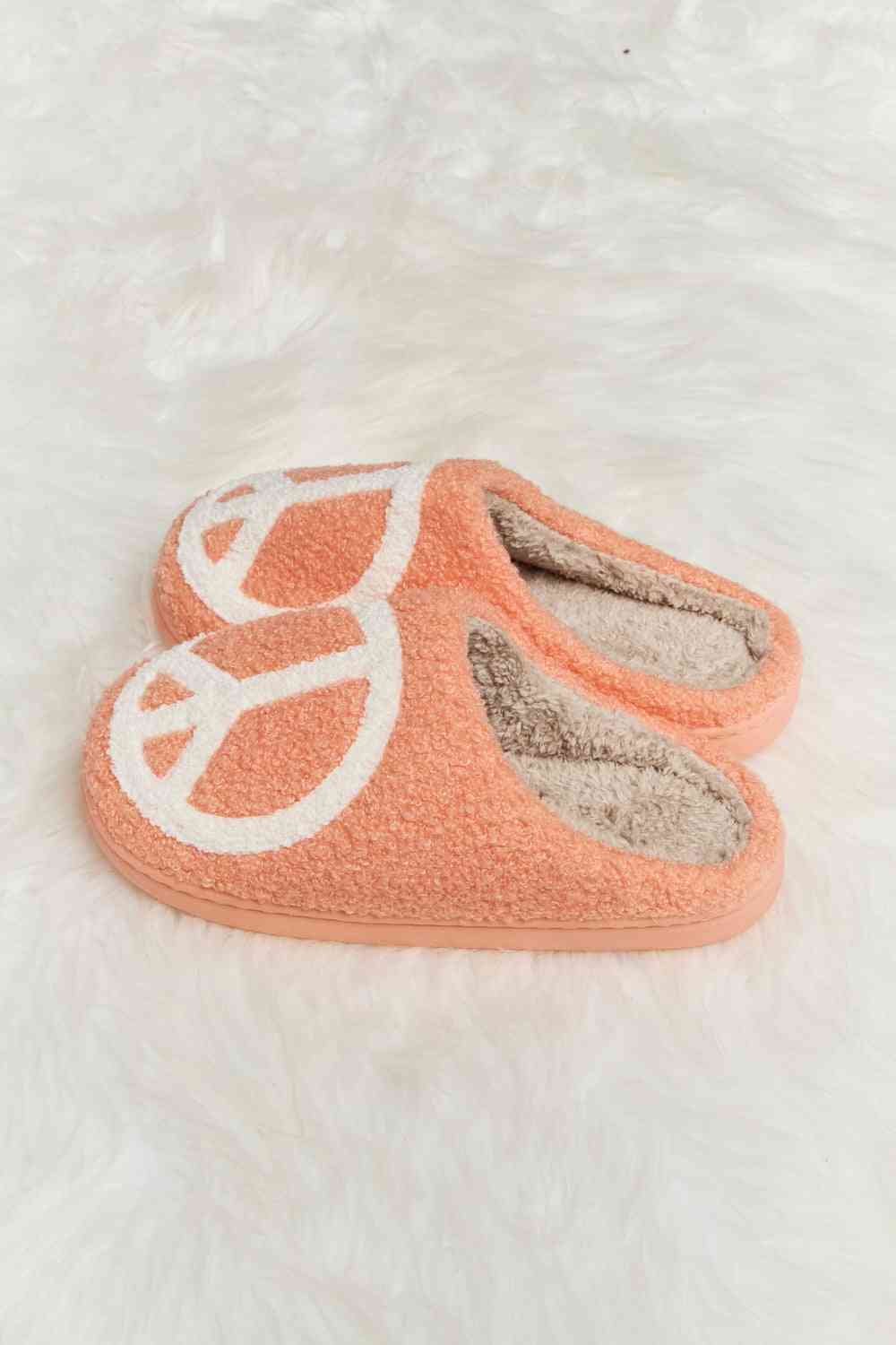 Light Gray Melody Printed Plush Slide Slippers Gifts