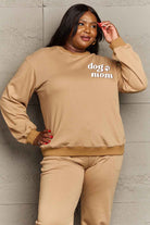 Rosy Brown Simply Love Simply Love Full Size Round Neck Dropped Shoulder DOG MOM Graphic Sweatshirt Sweatshirts