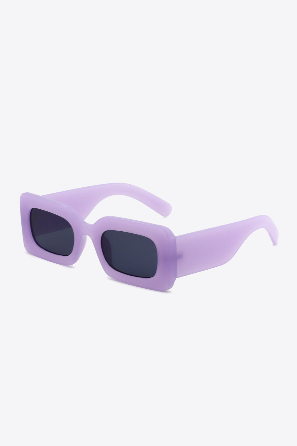 White Smoke First Of All Polycarbonate Frame Rectangle Sunglasses Sunglasses