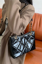 Dim Gray PU Leather Shoulder Bag Handbags