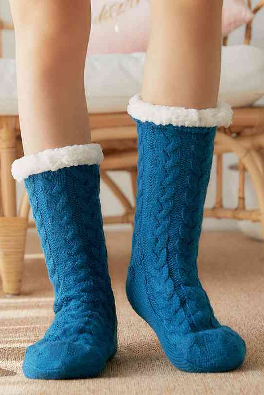 Rosy Brown When You Believe Contrast Winter Socks Gifts