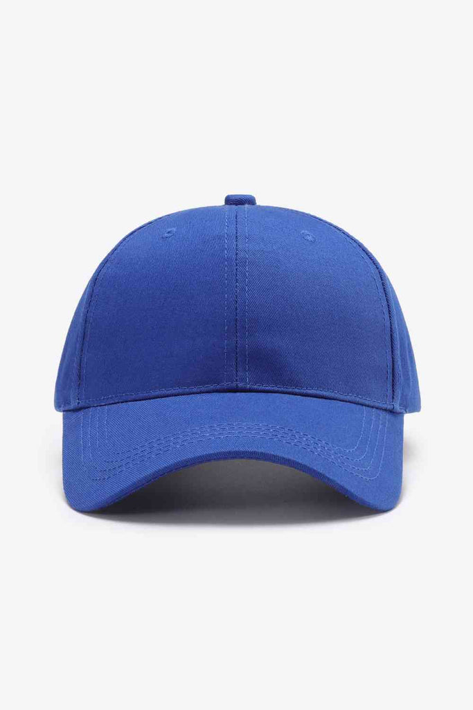White Smoke Plain Adjustable Cotton Baseball Cap Gifts