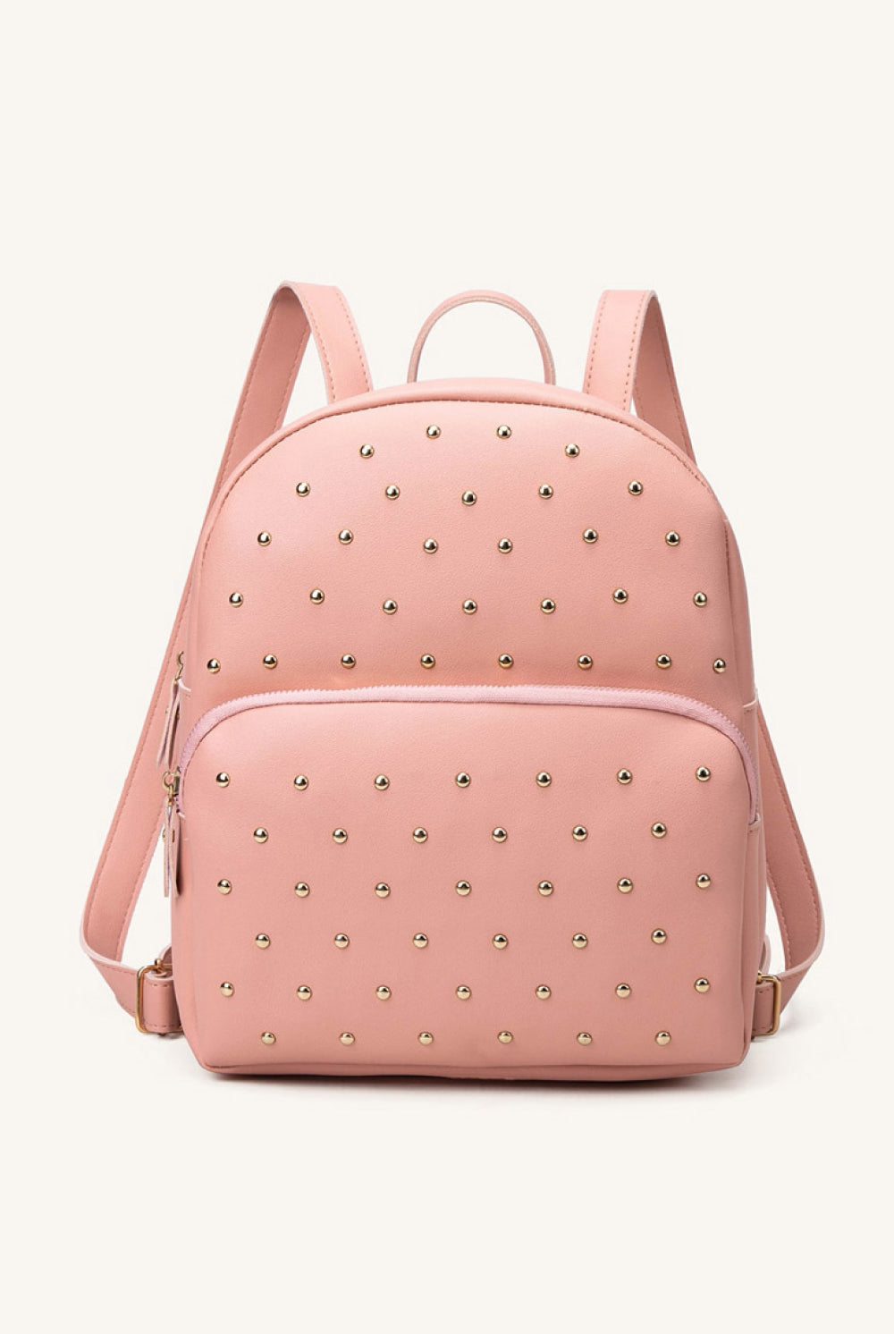 Seashell Studded PU Leather Backpack Handbags
