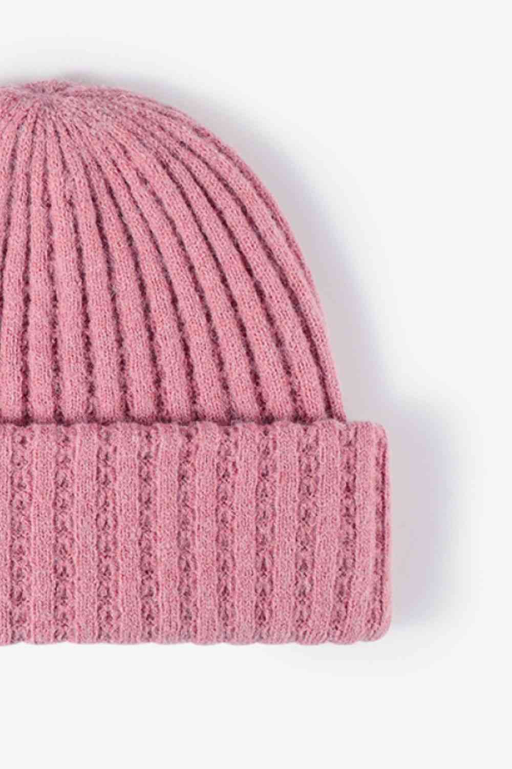 Misty Rose Wide Rib Beanie Winter Accessories