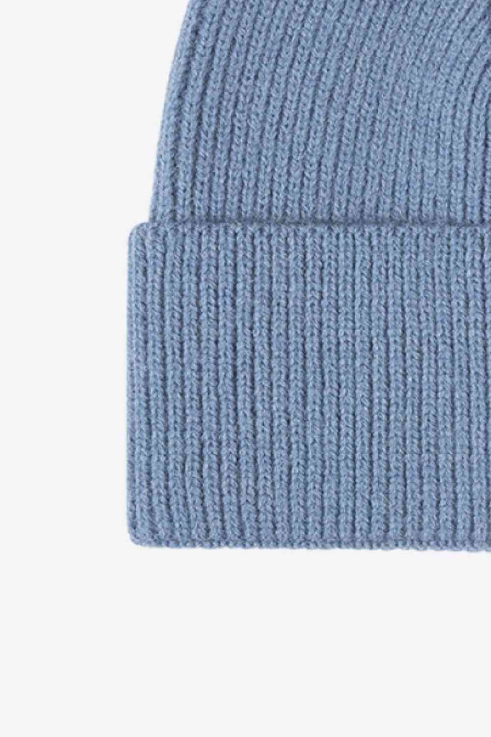 White Smoke Warm In Chilly Days Knit Beanie Winter Accessories