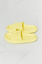 Light Gray MMShoes Arms Around Me Open Toe Slide in Yellow Accessories