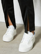 Gray Slit Elastic Waist Pants Capsule