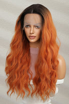 Sienna Apply Pressure 13*2" Lace Front Wigs Synthetic Long Wave 24" 150% Density- Orange Wigs