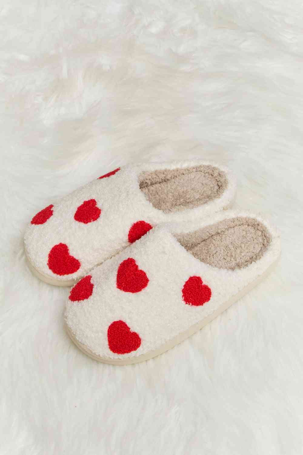 Light Gray Melody Printed Plush Slide Slippers Gifts