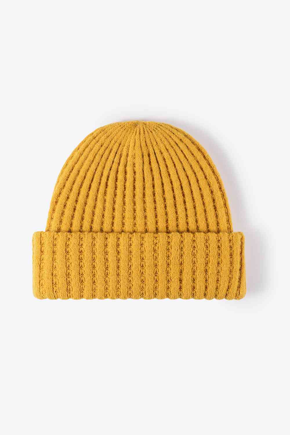 Goldenrod Wide Rib Beanie Winter Accessories