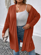 Sienna Plus Size Button Down Longline Cardigan Clothing
