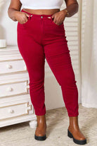 Gray Judy Blue Full Size High Waist Tummy Control Skinny Jeans Denim