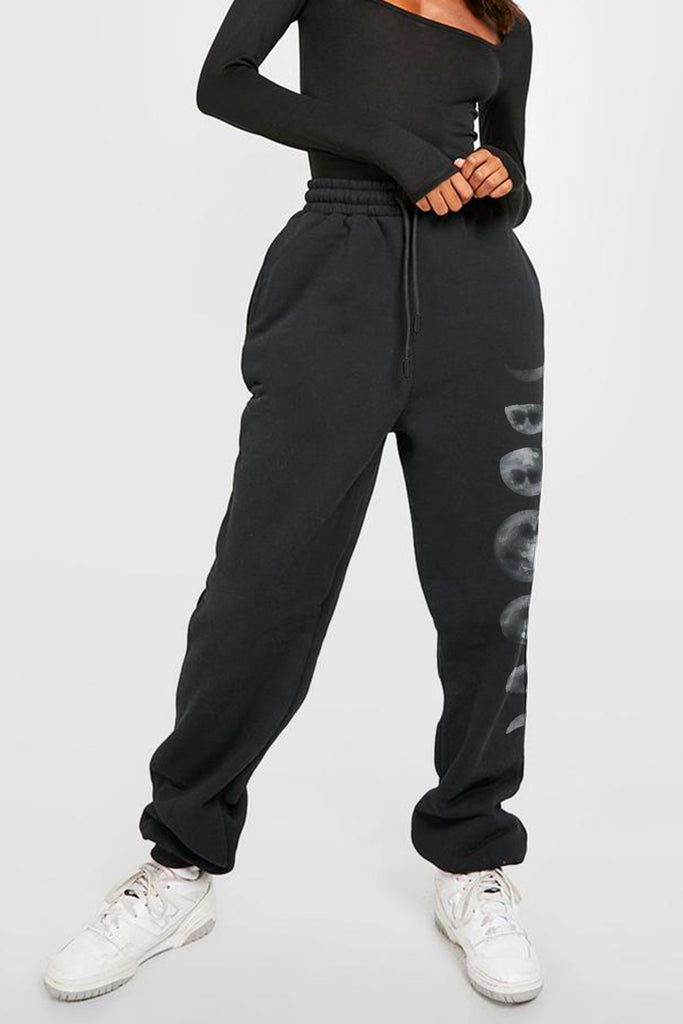 Lavender Simply Love Full Size Lunar Phase Graphic Sweatpants Sweatpants