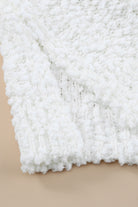 Lavender Sittin Pretty Striped V-Neck Popcorn Knit Sweater Sweaters