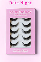 Misty Rose SO PINK BEAUTY Mink Eyelashes 5 Pairs Valentine's Day