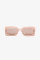 White Smoke First Of All Polycarbonate Frame Rectangle Sunglasses Sunglasses