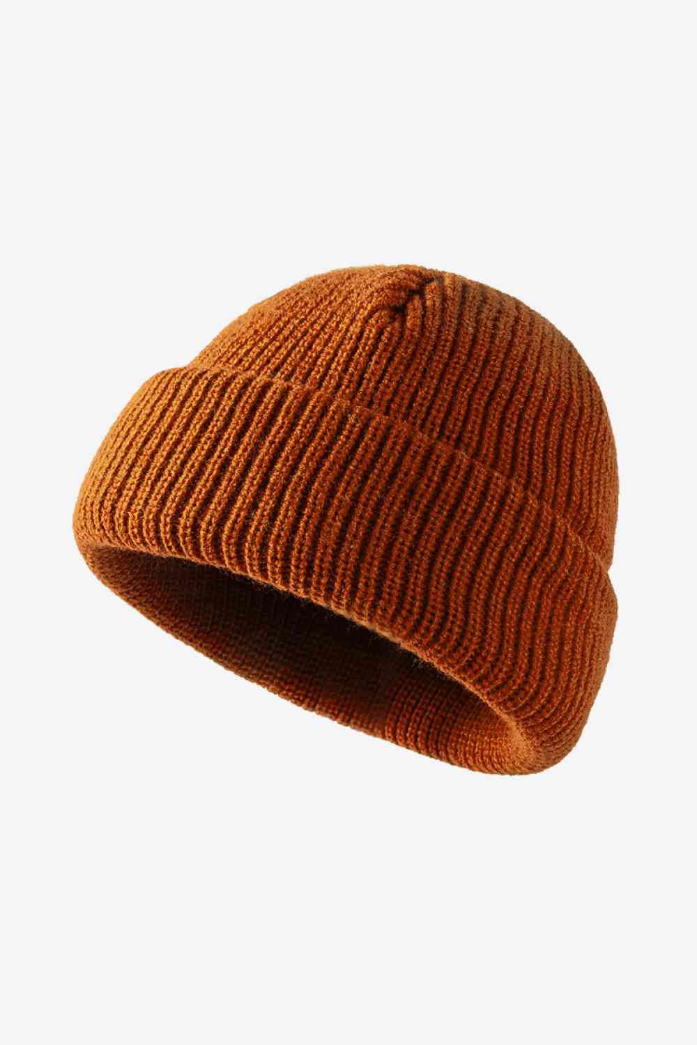 Dark Red Calling For Winter Rib-Knit Beanie Winter Accessories