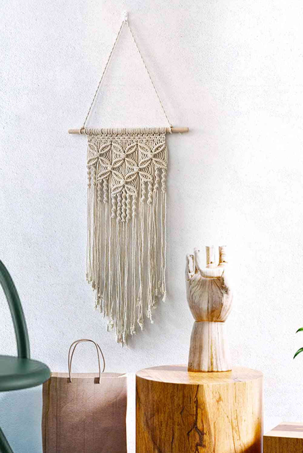 Antique White Macrame Wall Hanging Decor Gifts