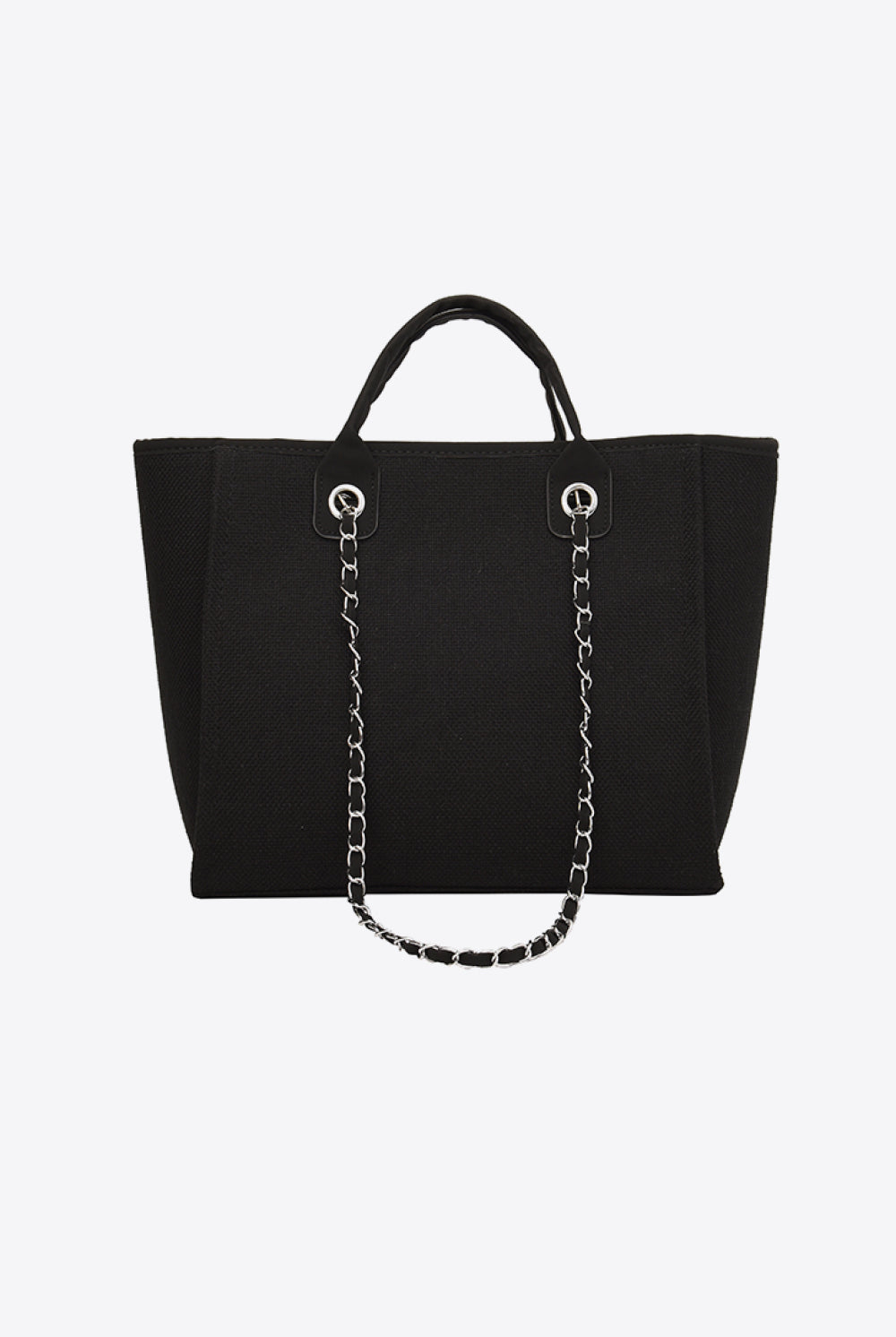 Black Adored Polyester Tote Bag Handbags