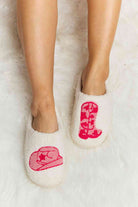 Light Gray Melody Printed Plush Slide Slippers Gifts