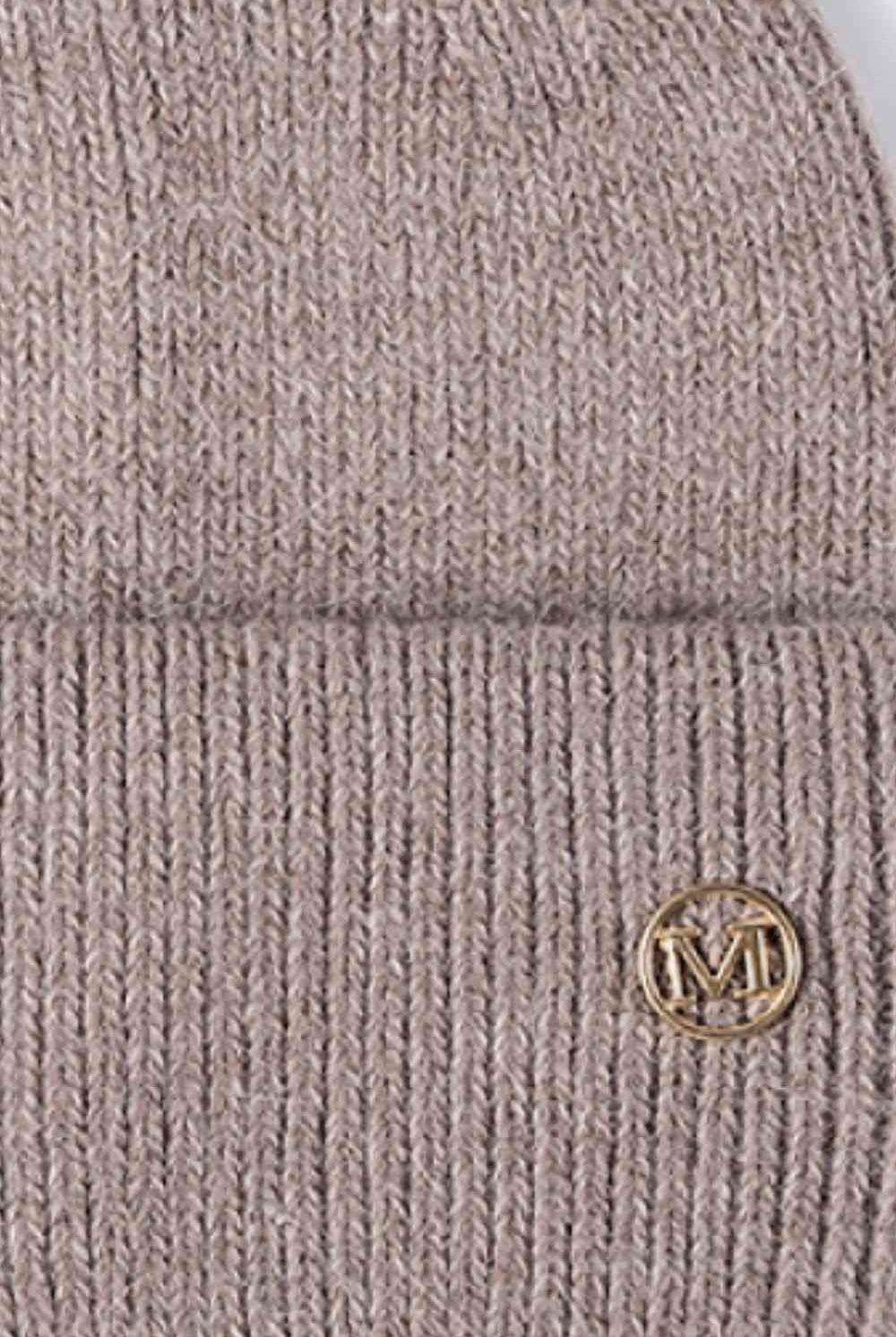Rosy Brown M Rib-Knit Cuff Beanie Winter Accessories