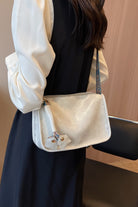 Dark Gray Adored PU Leather Shoulder Bag Handbags