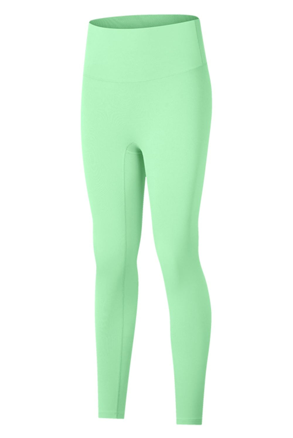 Pale Green High-Rise Wide Waistband Yoga Leggings activewear