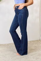 Light Gray Kancan Full Size Slim Bootcut Dark Wash Jeans Denim
