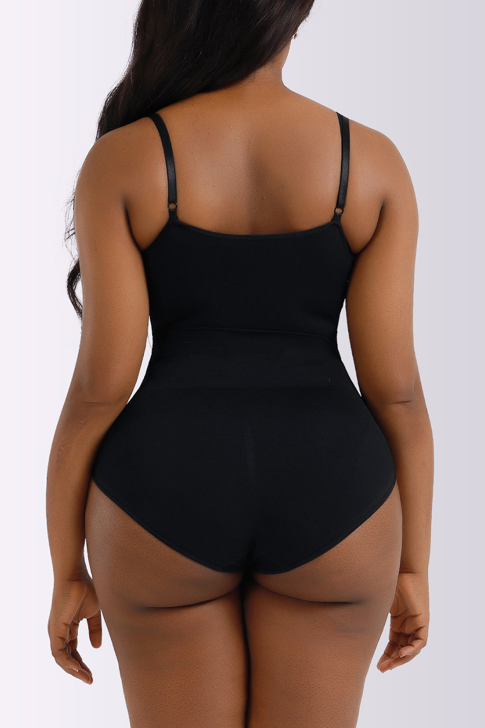 Black Spaghetti Strap Shaping Bodysuit