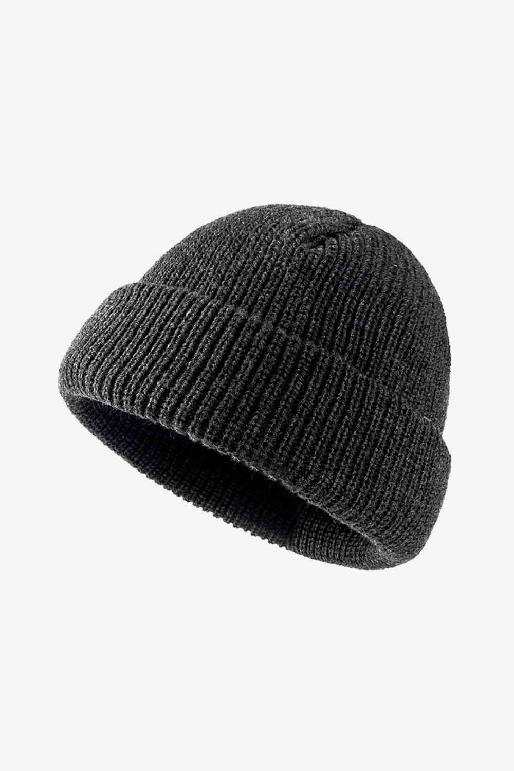 White Smoke Calling For Winter Rib-Knit Beanie Winter Accessories