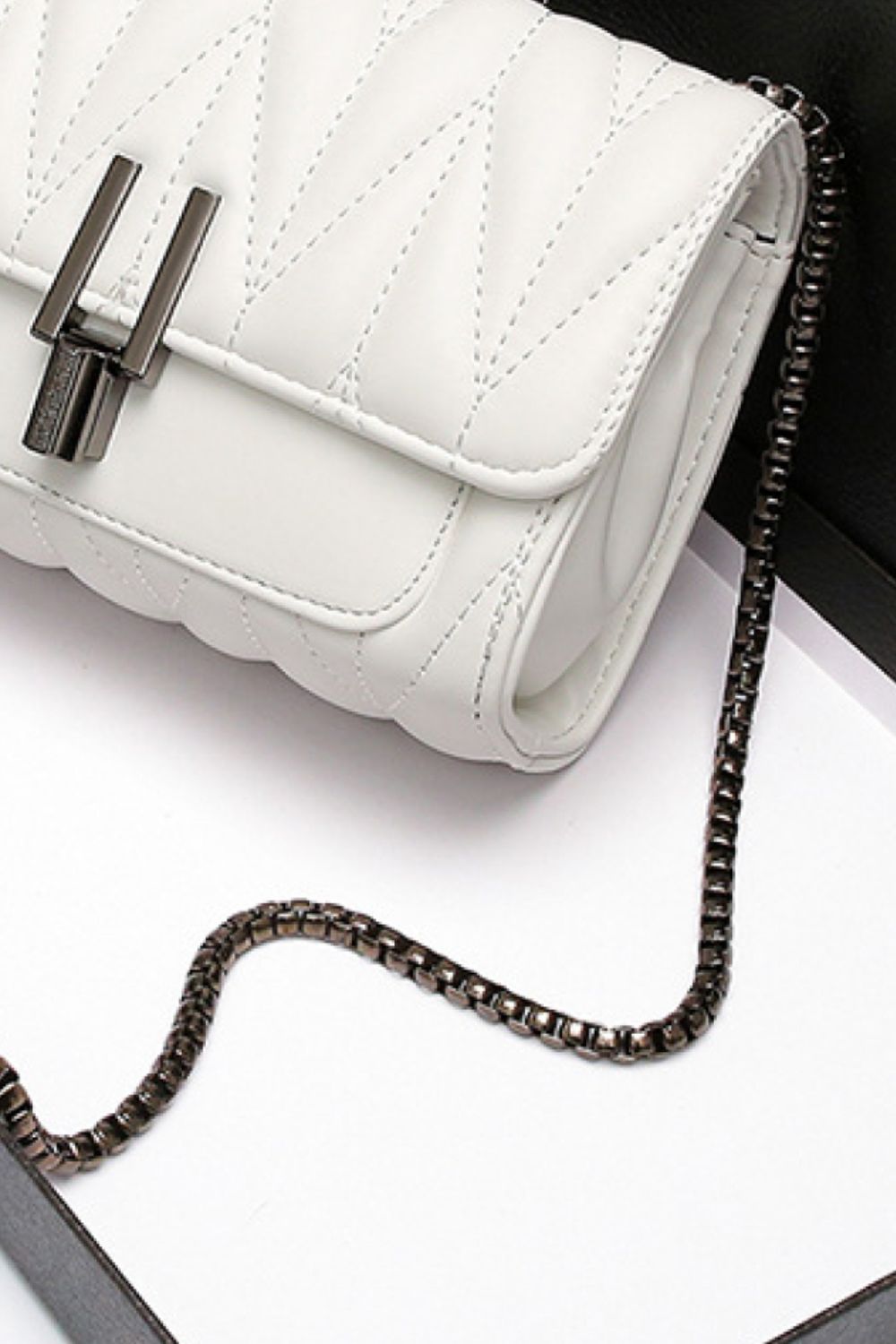 Beige Adored PU Leather Crossbody Bag Handbags
