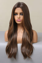 Dark Gray Beach Bum 13*2" Lace Front Wigs Synthetic Long Wave 26" Heat Safe 150% Density- Brown Wigs