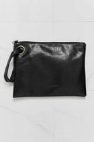 Dark Slate Gray Looking At You PU Leather Wristlet Handbags