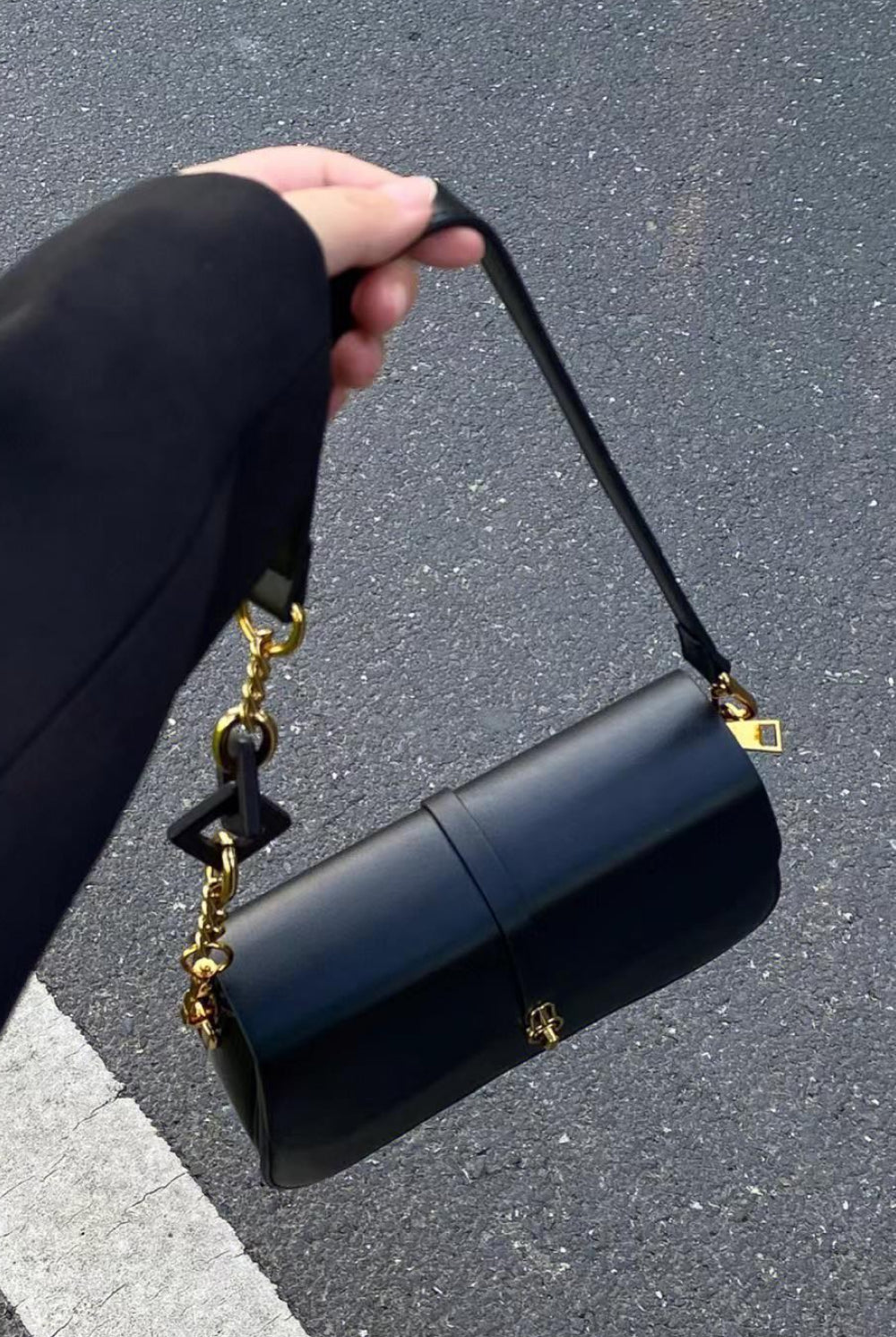 Dim Gray Adored PU Leather Shoulder Bag Handbags