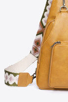 Goldenrod Adored Take A Trip PU Leather Sling Bag Handbags
